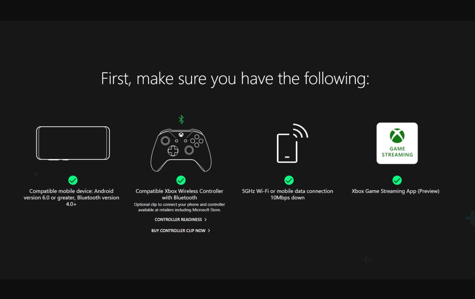 Data requirements of Xbox cloud gaming